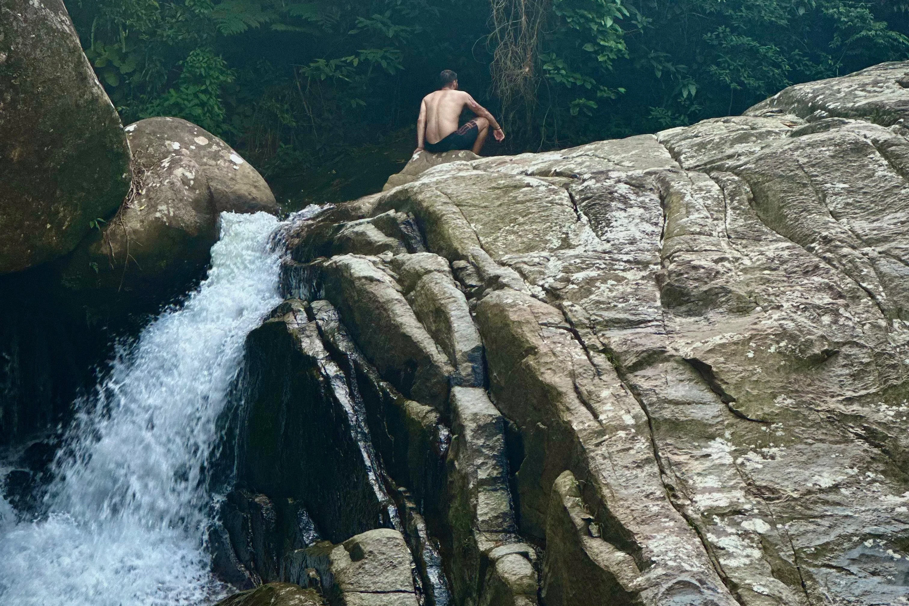 One of the beautiful hidden waterfalls found around Paraty.