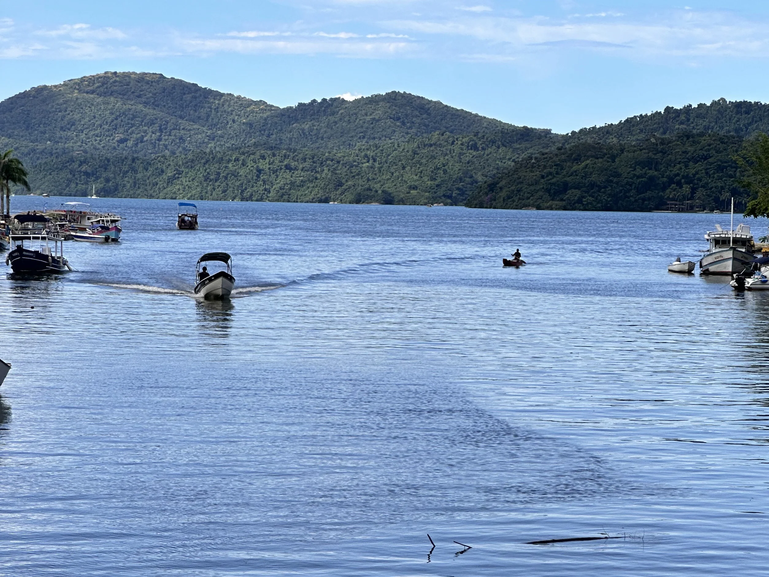 Paraty's Historic Center, surrounded by mountains and the sea.