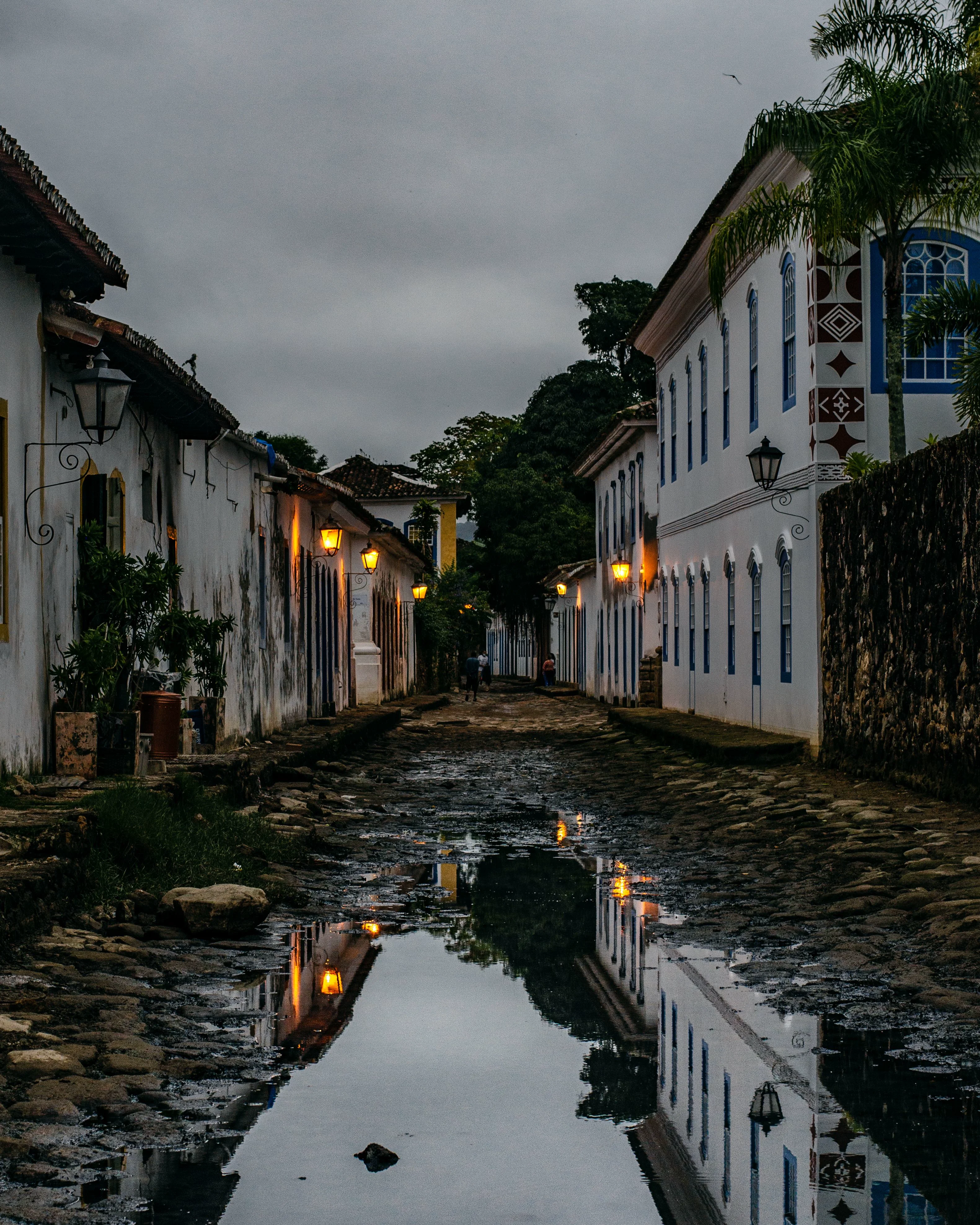 Paraty's rain tends to arrive in short bursts rather than settling in for the whole day.