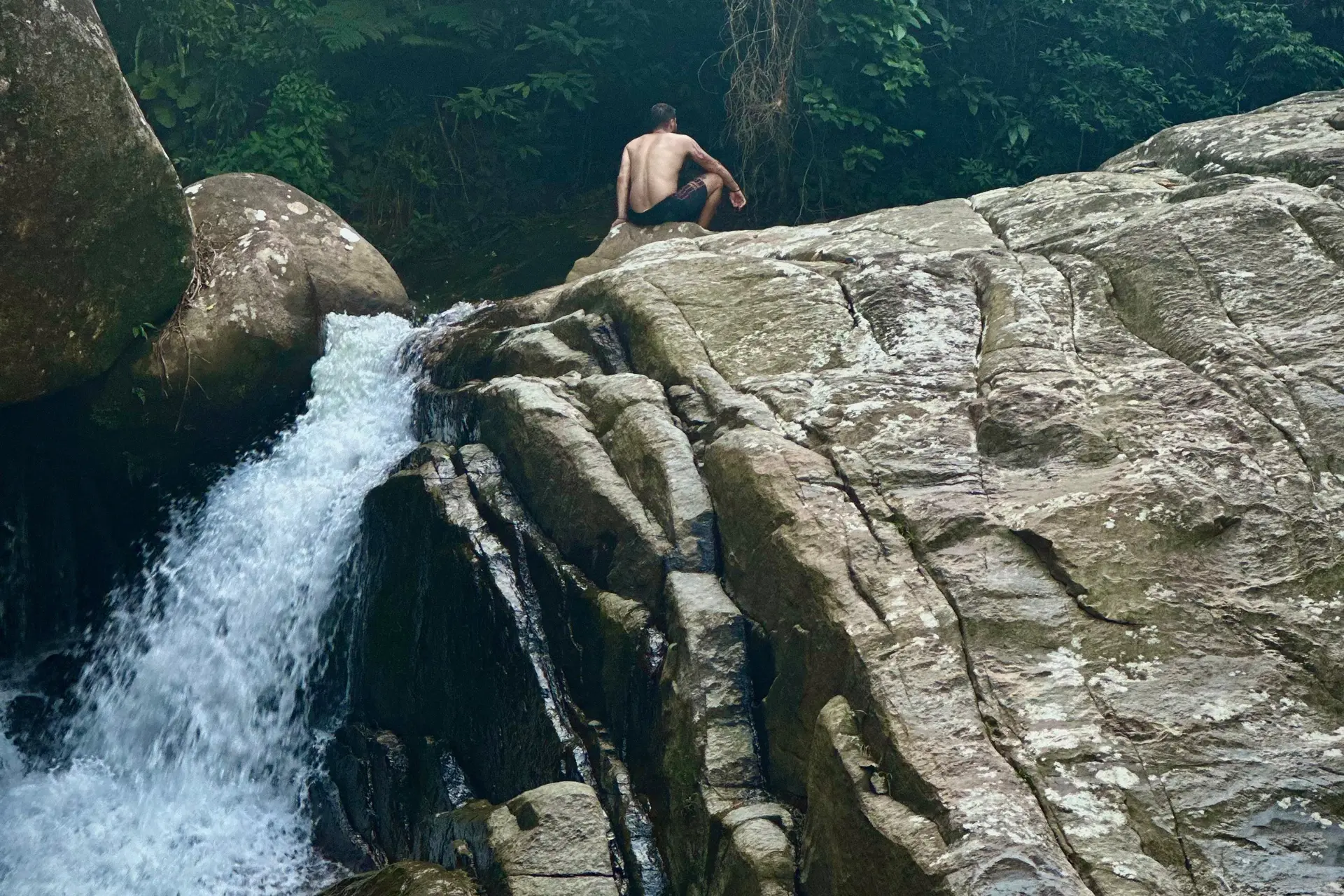 One of the beautiful hidden waterfalls found around Paraty.